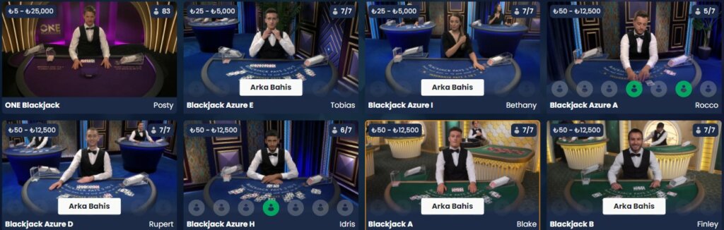 Pragmatic Play Blackjack Canlı Casino Oyunları